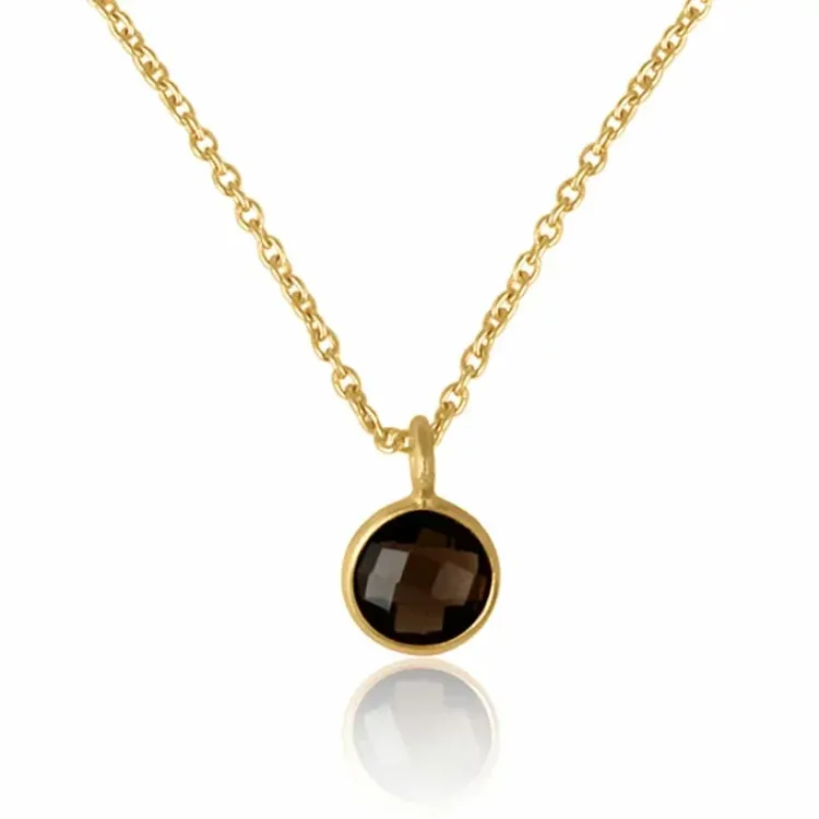 verzamelmonster rond ketting in verguld sterlingzilver met hanger in verguld sterlingzilver