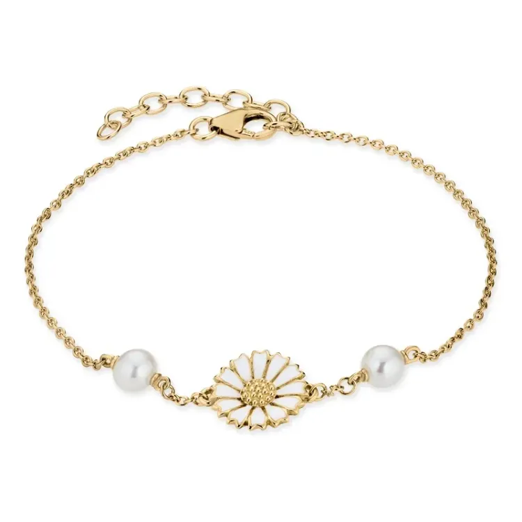 verzamelmonster margriet parel armband in verguld sterlingzilver - Marie