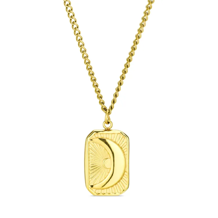 waterproof zon ketting in verguld staal - OCEANA