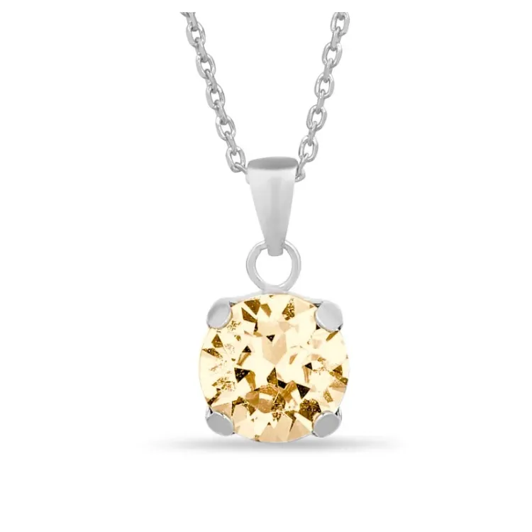 testsieraad ketting in zilver met hanger in zilver