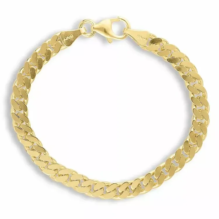 verzamelmonster BNH pantserarmband in verguld sterlingzilver 21 cm x 5,4 mm