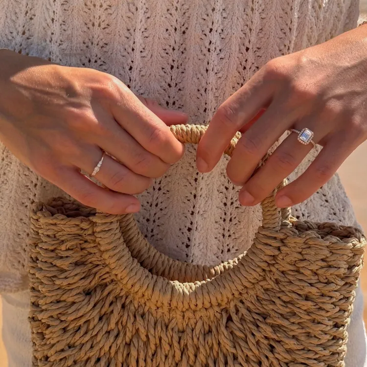 smal witte zirkoon ring in 9 karaat goud - Gold Collection
