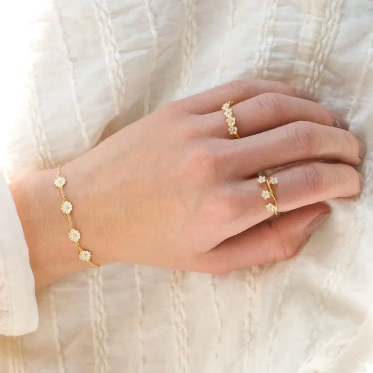 margriet armband in verguld sterlingzilver - Maggie