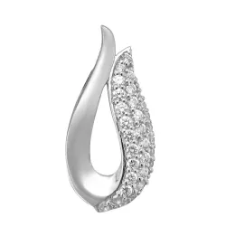 druppel hanger in zilver