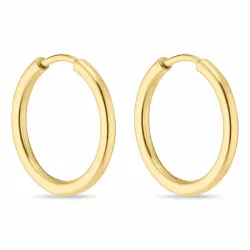 19 mm creool in verguld sterlingzilver