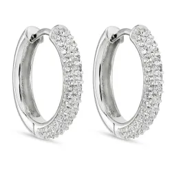 17,2 mm zirkoon creool in zilver - Lumé Illume