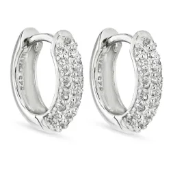 13,5 mm zirkoon creool in zilver - Lumé Illume