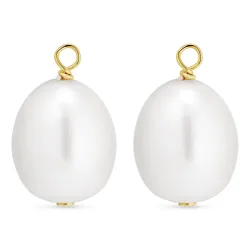 9-9,5 mm parel hangers voor oorbellen in verguld sterlingzilver - Mix & Match