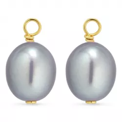 7-7,5 mm parel hangers voor oorbellen in verguld zilver