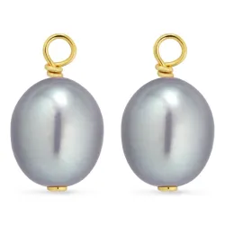 7-7,5 mm parel hangers voor oorbellen in verguld zilver - Mix & Match