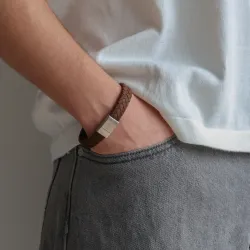 Nordahl andersen bruine armband in leren