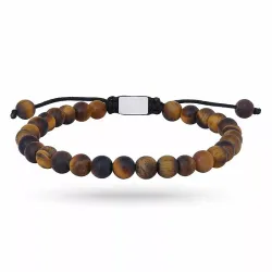 Nordahl andersen armband in leren bruin tijgeroog