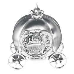 Geboortegeschenken: pompoenkoets spaarpot in verchroomd  model: 152-86920