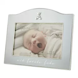 Geboortegeschenken: 20 x 17 cm bambino fotolijstje in ziverplated  model: 157-86081