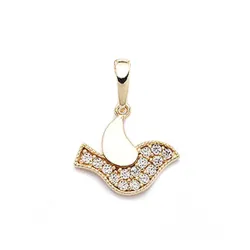 Vogel hanger in 9 karaat goud
