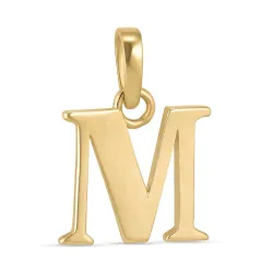letter m hanger in 9 karaat goud - My Letter