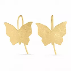 vlinder oorbellen in 9 karaat goud