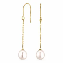 ketting oorbellen in 9 karaat goud