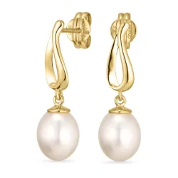 oorbellen in 9 karaat goud met  - Gold Collection