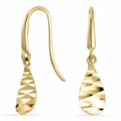 druppel oorbellen in 9 karaat goud met  - Gold Collection