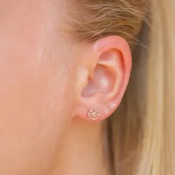 6,5 mm boom van het leven oorsteker in 9 karaat goud - Gold Collection
