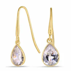 druppel oorbellen in 9 karaat goud met zirkoon - Gold Collection