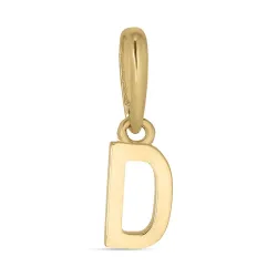 letter d hanger in 9 karaat goud
