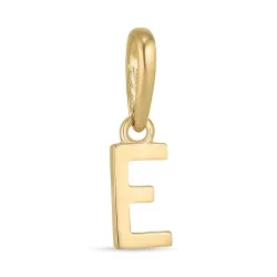 letter e hanger in 9 karaat goud - My Letter