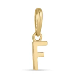 letter f hanger in 9 karaat goud - My Letter