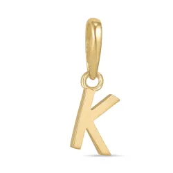 letter k hanger in 9 karaat goud