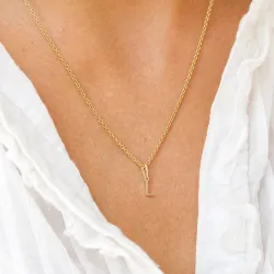 letter l hanger in 9 karaat goud - My Letter