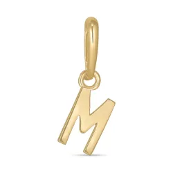 letter m hanger in 9 karaat goud - My Letter