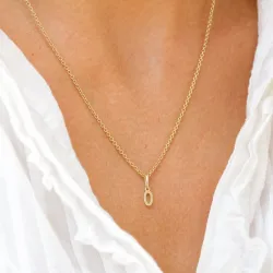 letter o hanger in 9 karaat goud - My Letter