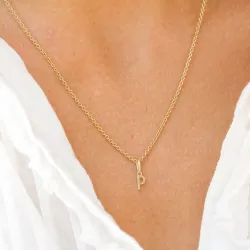 letter p hanger in 9 karaat goud - My Letter