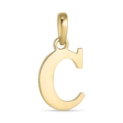 letter c hanger in 9 karaat goud - My Letter