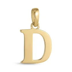 letter d hanger in 9 karaat goud - My Letter