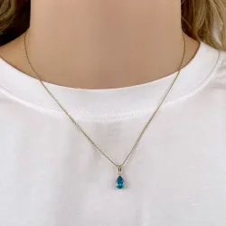 druppel hanger in 14 karaat goud - Gold Collection