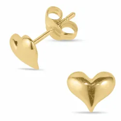 hart oorbellen in 14 karaat goud - Gold Collection