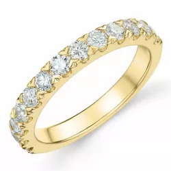 diamant ring in 14 karaat goud 0,75 ct