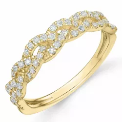 diamant ring in 14 karaat goud 0,334 ct