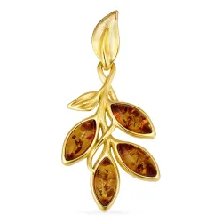 barnsteen hanger in verguld sterlingzilver