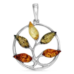 barnsteen hanger in zilver