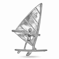 het windsurfen hanger in zilver