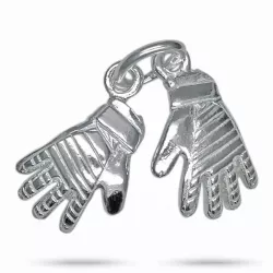 Handschoen hanger in zilver