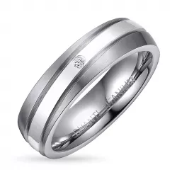 ring in titanium en zilver