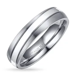 ring in titanium en zilver