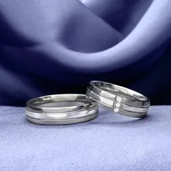 trouwringen in titanium en zilver