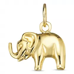 olifant hanger in 8 karaat goud