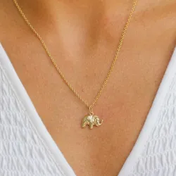 olifant hanger in 8 karaat goud - Gold Collection