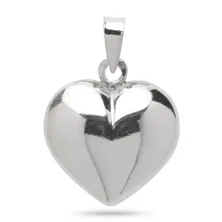 14,5 x 16 mm hart hanger in zilver - Amoré